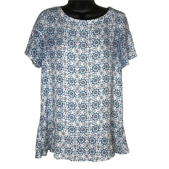 LOFT Short Sleeve Tulip Back Top Size XS - Picture 1 of 5